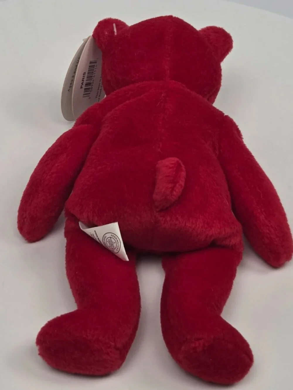 2000 Hard Rock Cafe Paris Red Plush Bear 8.5